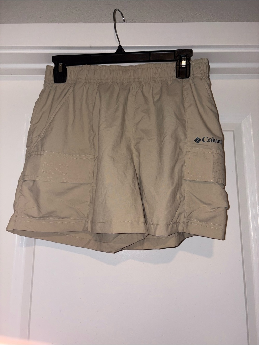 Columbia Women's Tan Cargo Shorts with Elastic Waist